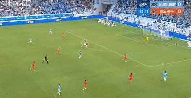 半场：新鹏城1-0海牛，韦斯利建功，卡尔采夫伤退